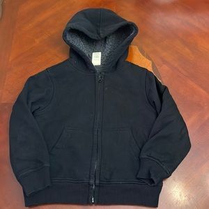 Winter black hoodie